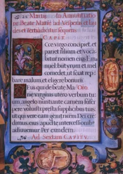 Full Page of the Annunciation 5th Chapter, from a Facsimile of the Breviary of King Philip II of Spain